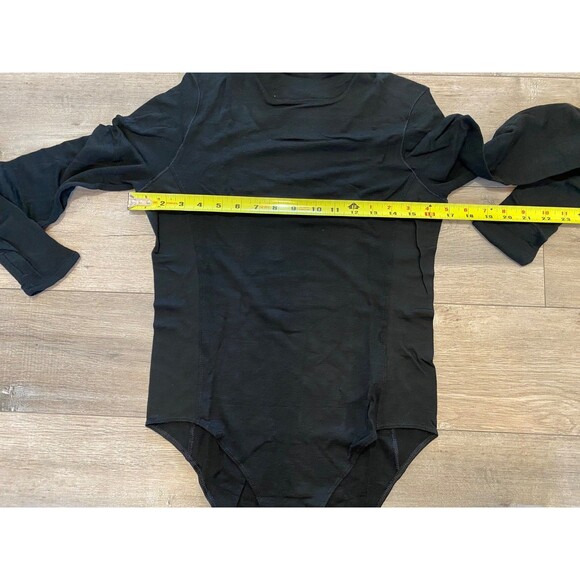 Icebreaker Merino Wool Queens Womens M Long Sleeve High Neck Bodysuit NWT Black - Picture 7 of 10